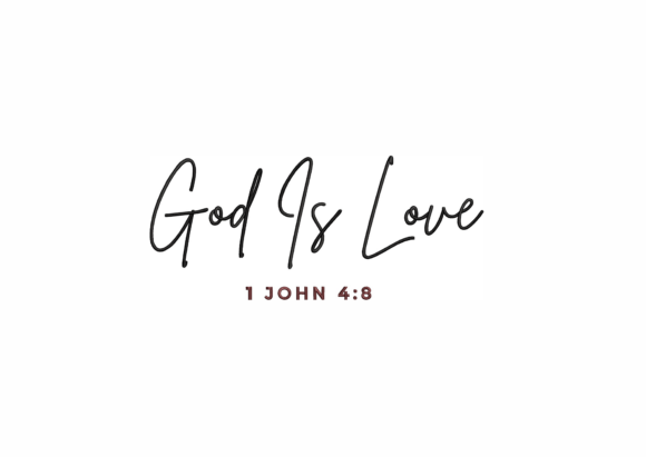 Download God is Love Embroidery Design - Sign Collection