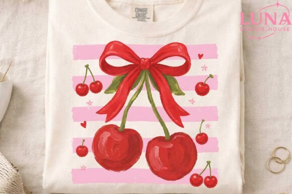 Download Cherry Bow Coquette Clipart PNG Design - Sign Collection
