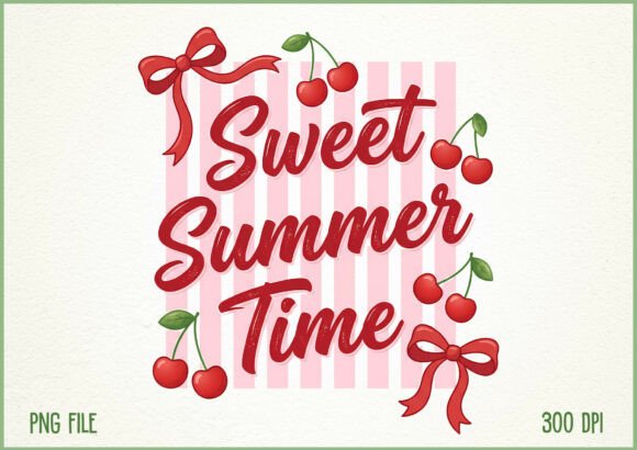 Download Sweet Summer Time Cherry Design - Sign Collection