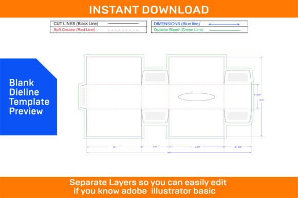Download Tissue Box Packaging Design Template - Sign Collection