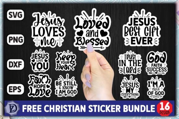Download Free Christian Sticker Bundle - Free Collection