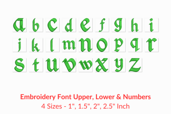 Download Gorgeous Fonts Embroidery Design - Sign Collection