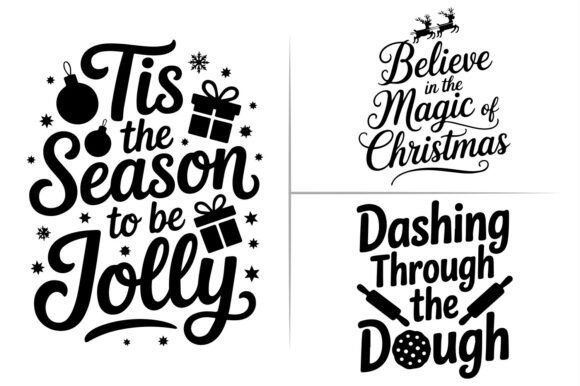 Download Christmas Silhouette Crafts File Design - Sign Collection
