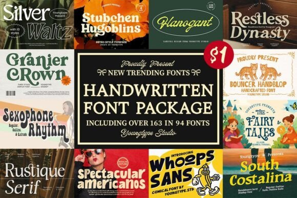 Download Handwritten Font Package - Written font Collection