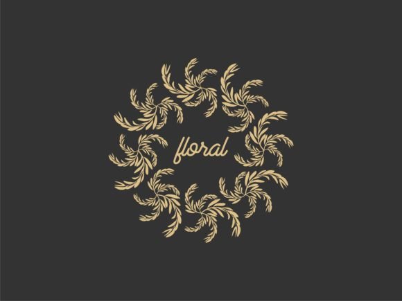 Download Circular Leaves Frame Logo Design - Sign Collection