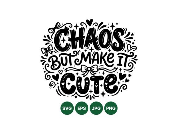 Download Cute Chaos Hand Lettering Design - Premium Bundle